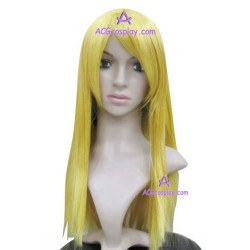 Women's 60cm Gold Long Straight version1 Cosplay Wig