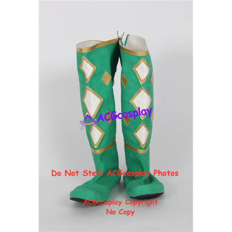 Power Rangers Green Ninjetti Ranger Cosplay Shoes boots none split toe