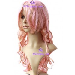 Women's 60cm Pink Long Curly Cosplay Wig