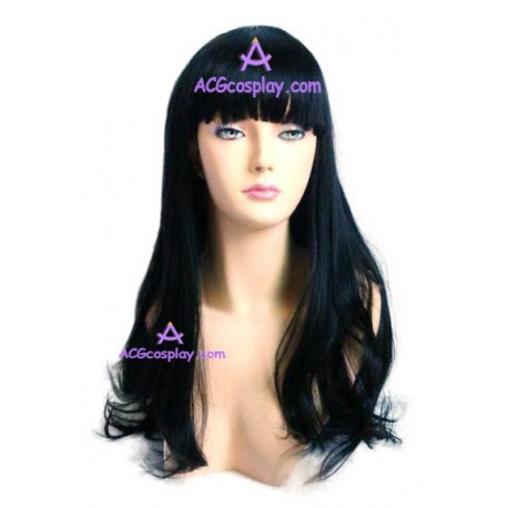 Women's 70cm Black Long Curly Fashion Wig version2 cosplay wig