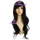 Women's 70cm Black Long Curly Fashion Wig cosplay wig