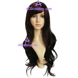Women's 70cm Black Long Curly Fashion Wig cosplay wig