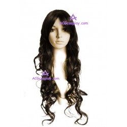 Women's 70cm Brown Long Curly Fashion Wig cosplay wig