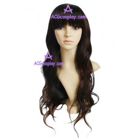 Women's 70cm Brown Long Curly Fashion Wig version2 cosplay wig