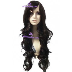Women's 80cm Black Long Curly Fashion Wig version2 cosplay wig