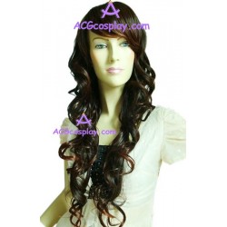 Women's 80cm Black Long Curly Fashion Wig version3 cosplay wig