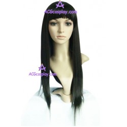 Women's 80cm Black Long Straight Fashion Wig cosplay wig