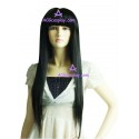 Women's 80cm Black Long Straight Fashion Wig version1 cosplay wig