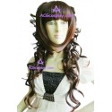 Women's 80cm Brown Curly Fashion Wig cosplay wig