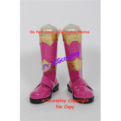 Power Rangers Kishiryu Sentai Ryusoulger Ryusoul Pink cosplay shoes boots dino knight cosplay