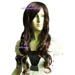 Women's 80cm Brown Long Curly Fashion Wig version2 cosplay wig