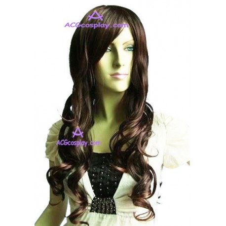 Women's 80cm Brown Long Curly Fashion Wig version2 cosplay wig