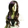 Women's 80cm Brown Long Curly Fashion Wig version2 cosplay wig