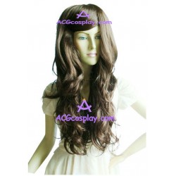 Women's 80cm Coffee Long Curly Fashion Wig cosplay wig