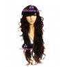 Women's 80cm Maroon Long Curly Fashion Wig cosplay wig