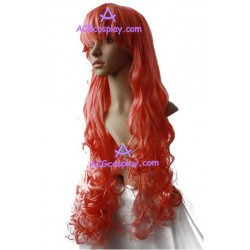 Women's 80cm Red Long Curly Cosplay Wig