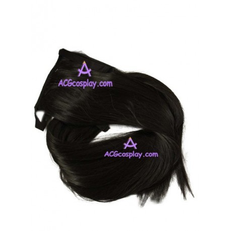 Women's 100cm Black Hair Extension Cosplay Wig