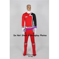 Power Rangers SPD Red Ranger Cosplay Costume include boots covers