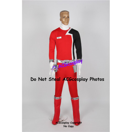 Power Rangers SPD Red Ranger Cosplay Costume include boots covers