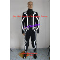 Tron Legacy Sam Flynn Cosplay Costume with light reflection strip include boots covers