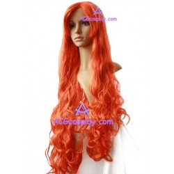 Women's 120cm Orange Long Curly Cosplay Wig