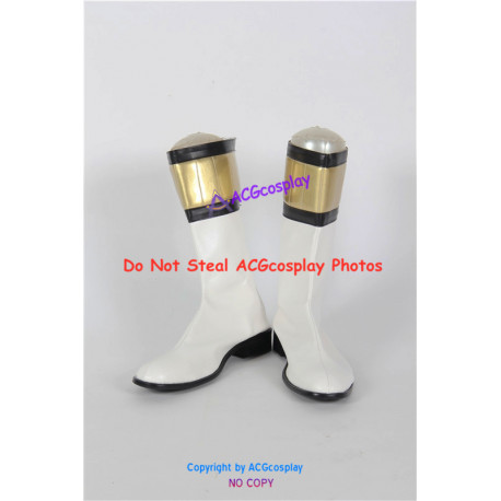 Mighty Morphin Power Rangers White Ranger cosplay boots shoes