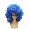 Women's Blue Short Afro Cosplay Wig