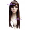 Women's Brown 54cm Long Straight Wig cosplay wig