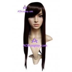 Women's Brown 58cm Long Straight Wig cosplay wig