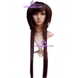Women's Brown 61cm Long Natural Wavy Wig cosplay wig