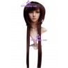 Women's Brown 61cm Long Natural Wavy Wig cosplay wig