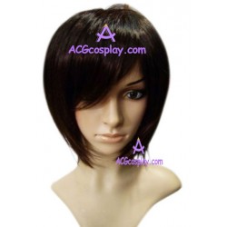 Women's Brown Black 20cm Short Straight Wig cosplay wig
