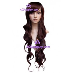 Women's Brownish Black 65cm Long Curly Wig cosplay wig