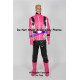 Tokumei Sentai Go Buster Sakurada Hiromu Pink Buster Cosplay Costume faux leather made