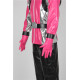 Tokumei Sentai Go Buster Sakurada Hiromu Pink Buster Cosplay Costume faux leather made