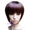 Women's Brownish Yellow 22cm Short Straight Wig cosplay wig