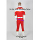 Power rangers Kousoku Sentai Turboranger Red Turbo Riki Honoo cosplay costume