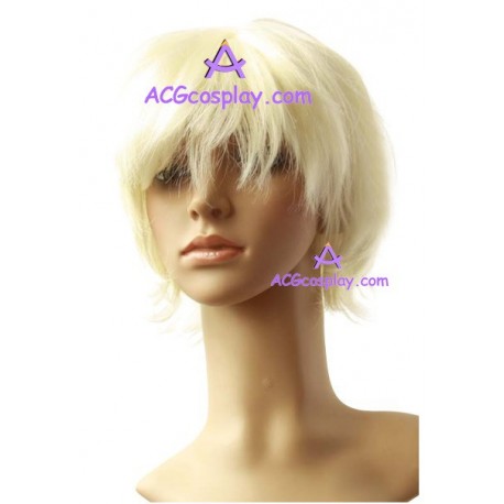 Women's Pale Gold Short Wig cosplay wig