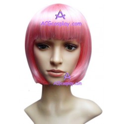 Women's Pink 24cm Short Straight Wig cosplay wig