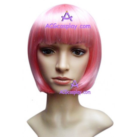 Women's Pink 24cm Short Straight Wig cosplay wig