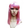 Women's Pink 45cm Long And Straight Fashion Wig cosplay wig