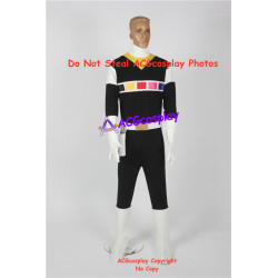 Power Rangers in Space Carlos black space ranger cosplay costume