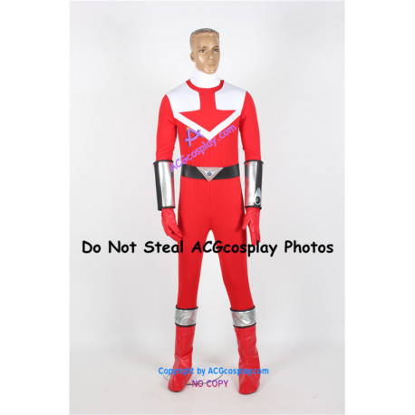 Power Rangers Time Force Time Force Red Ranger Cosplay Costume only bodysuit