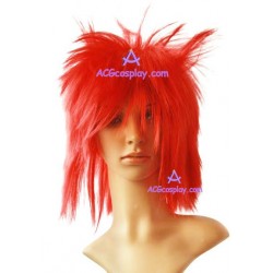Women's Red Short Straight Cosplay Wig