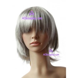 Women's Silver Grey Short Straight Cosplay Wig