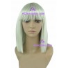Women's White 35cm Straight Fashion Wig cosplay wig