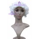 Women's White Judge Short Cosplay Wig