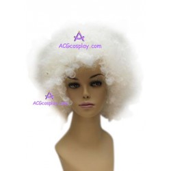 Women's White Short Cosplay Wig