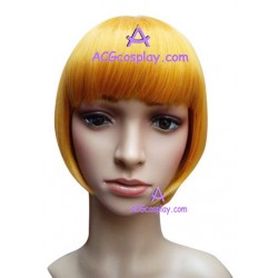 Women's Yellow 24cm Short Straight Wig version1 cosplay wig