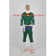 Power Rangers Turbo cosplay Carlos Green Turbo Ranger cosplay costume include boots covers